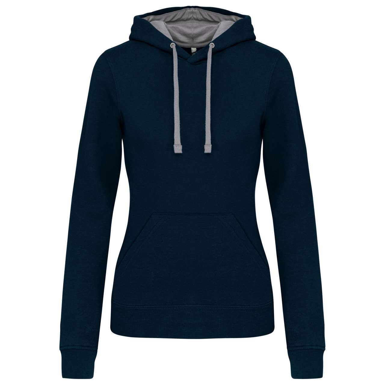 SWEAT-SHIRT À CAPUCHE CONTRASTÉ POUR FEMME