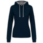 SWEAT-SHIRT À CAPUCHE CONTRASTÉ POUR FEMME