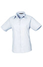 BLOUSE EN POPELINE À MANCHES COURTES POUR FEMME