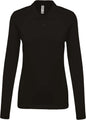 POLO PIQUÉ À MANCHES LONGUES POUR FEMME