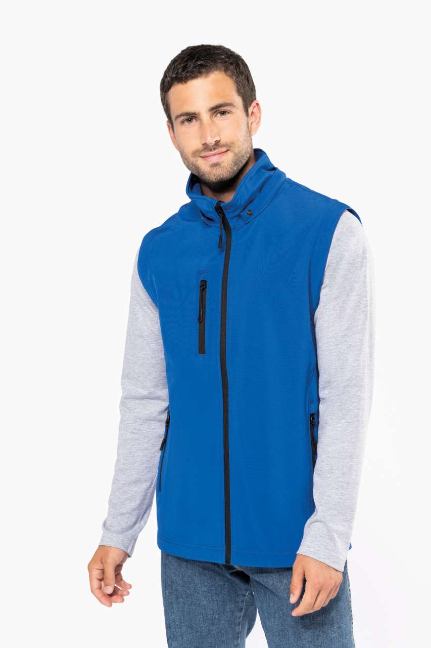 VESTE SOFTSHELL UNISEXE 3 COUCHES À CAPUCHE AVEC MANCHES AMOVIBLES