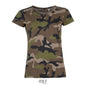 SOL'S CAMO FEMME - T-SHIRT COL ROND