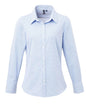 CHEMISE À MICRO-CARREAUX VICHY À MANCHES LONGUES POUR FEMME