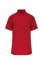 CHEMISE EN POPELINE DE COTON À MANCHES COURTES POUR HOMME