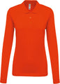 POLO PIQUÉ À MANCHES LONGUES POUR FEMME