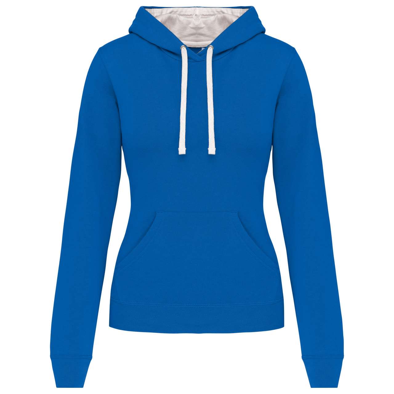 SWEAT-SHIRT À CAPUCHE CONTRASTÉ POUR FEMME
