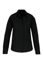 CHEMISE EN POPELINE DE COTON À MANCHES LONGUES POUR FEMME
