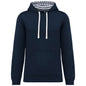 SWEAT-SHIRT À CAPUCHE UNISEXE À MOTIF CONTRASTÉ