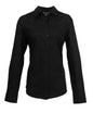 BLOUSE OXFORD SIGNATURE À MANCHES LONGUES POUR FEMME