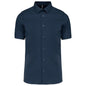 CHEMISE À MANCHES COURTES EN COTON/ÉLASTHANNE
