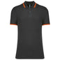 Polo à manches courtes à deux bandes pour homme