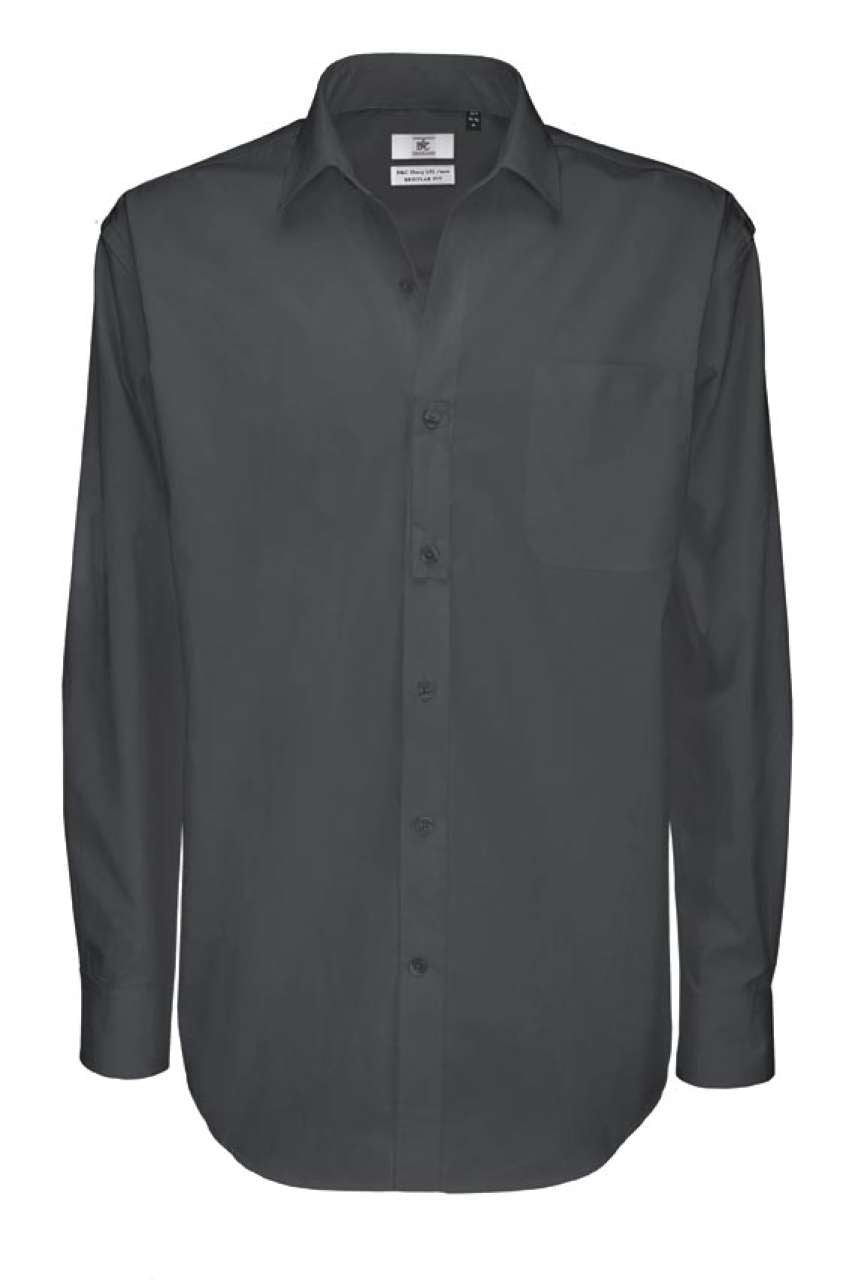 B&C SHARP LSL /MEN in Dark Grey | utt:2636b5967be7