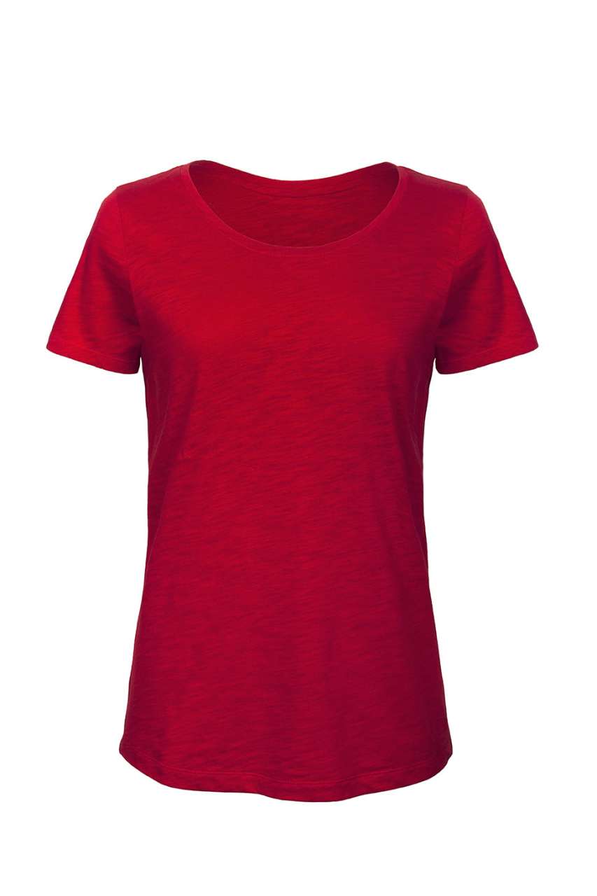 B&C INSPIRE SLUB T /WOMEN in Chic Red | utt:a336589a68b8