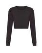 T-shirt court à manches longues pour femme