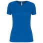 T-SHIRT DE SPORT À MANCHES COURTES ET COL EN V POUR FEMME