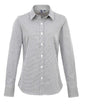 CHEMISE À MICRO-CARREAUX VICHY À MANCHES LONGUES POUR FEMME