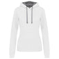 SWEAT-SHIRT À CAPUCHE CONTRASTÉ POUR FEMME