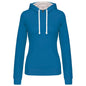 SWEAT-SHIRT À CAPUCHE CONTRASTÉ POUR FEMME