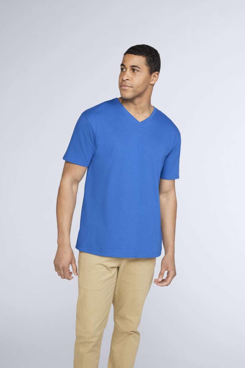 T-SHIRT COL EN V ADULTE EN COTON PREMIUM®