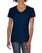 T-SHIRT COL EN V FEMME EN COTON PREMIUM®