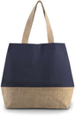 SAC CABAS FOURRE-TOUT EN TOILE ET JUTE