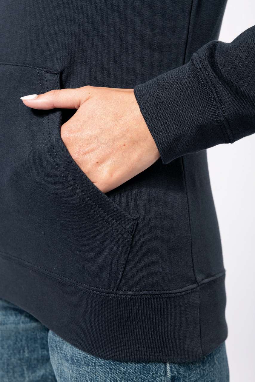 SWEAT-SHIRT À CAPUCHE CONTRASTÉ POUR FEMME