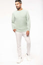 SWEAT-SHIRT HOMME EN COTON BIOLOGIQUE À COL RAS DU COU ET MANCHES RAGLAN