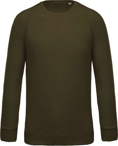 SWEAT-SHIRT HOMME EN COTON BIOLOGIQUE À COL RAS DU COU ET MANCHES RAGLAN
