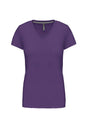 T-SHIRT À MANCHES COURTES ET COL EN V POUR FEMME