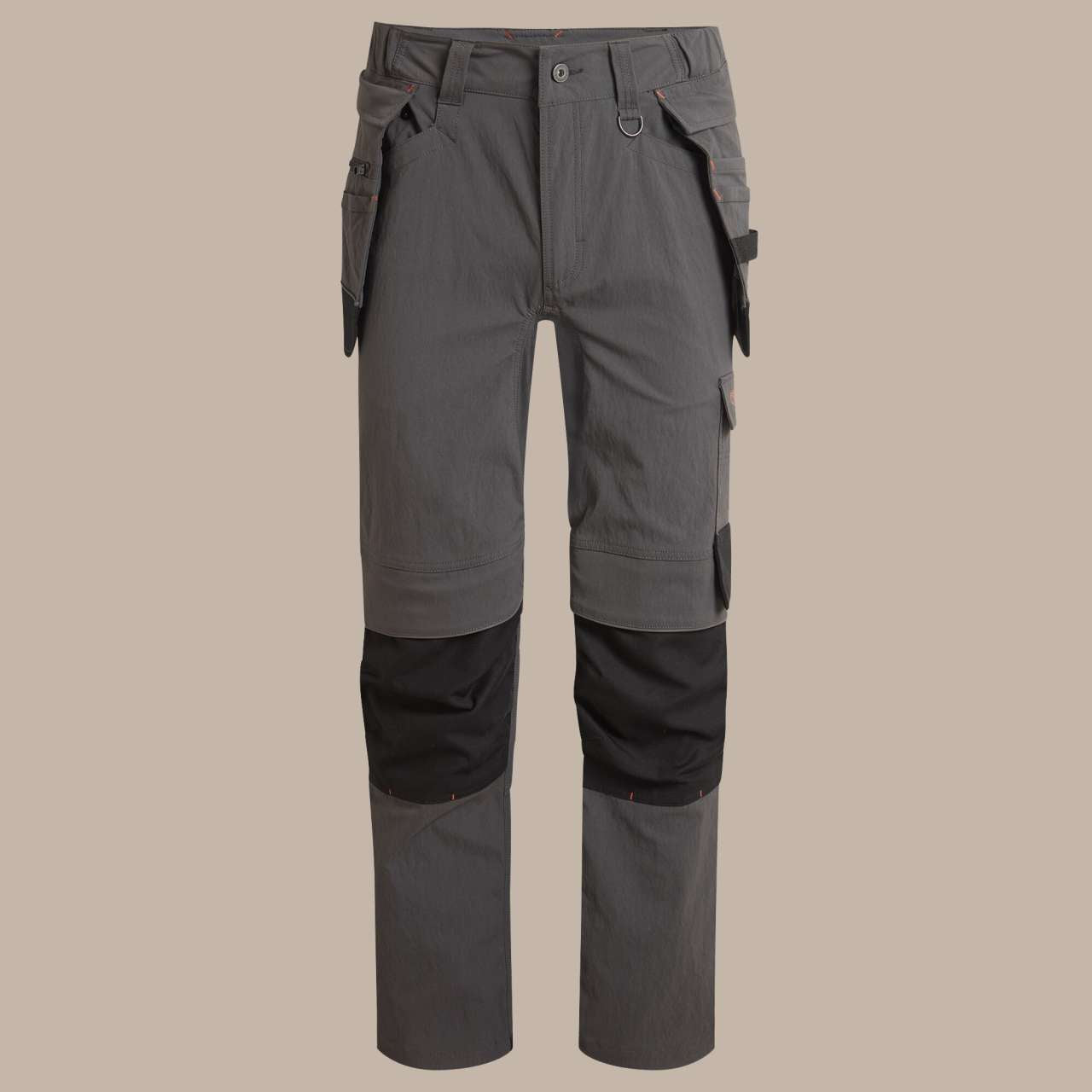 Sheffield Stretch Holster Workwear Trousers in Carbon Grey/Black | utt:1b063e9c9e65