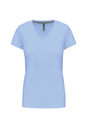 T-SHIRT À MANCHES COURTES ET COL EN V POUR FEMME