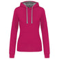SWEAT-SHIRT À CAPUCHE CONTRASTÉ POUR FEMME