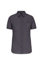 CHEMISE EN POPELINE DE COTON À MANCHES COURTES POUR FEMME