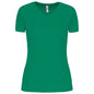 T-SHIRT DE SPORT À MANCHES COURTES ET COL EN V POUR FEMME