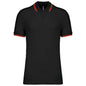 Polo à manches courtes à deux bandes pour homme