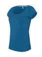 T-SHIRT FEMME À COL BATEAU ET MANCHES COURTES