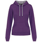 SWEAT-SHIRT À CAPUCHE CONTRASTÉ POUR FEMME