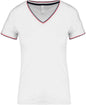 LADIES' PIQUÉ KNIT V-NECK T-SHIRT