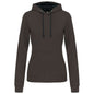 SWEAT-SHIRT À CAPUCHE CONTRASTÉ POUR FEMME
