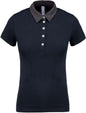 POLO EN JERSEY BICOLORE POUR FEMME