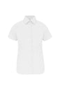 CHEMISE FEMME À MANCHES COURTES EN COTON/ÉLASTHANNE