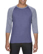 T-SHIRT RAGLAN À MANCHES ¾ TRI-BLEND POUR ADULTE