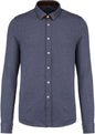 CHEMISE EN MAILLE JACQUARD À MANCHES LONGUES