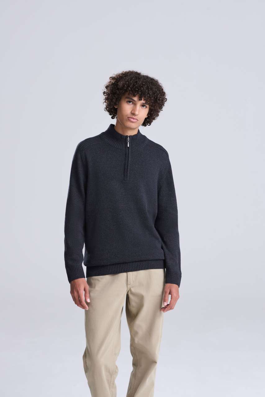 Wakhan 1/4 Zip Sustainable Sweater - Ecologie (1 of 6) | utt:82557dbaee6b