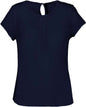 BLOUSE EN CRÊPE À MANCHES COURTES POUR FEMME