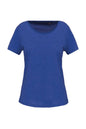 DAMEN KURZARM T-SHIRT AUS BIO-BAUMWOLLE MIT RAW EDGE-AUSSCHNITT