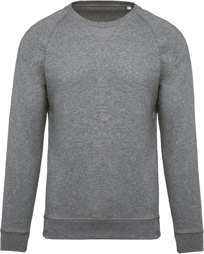 SWEAT-SHIRT HOMME EN COTON BIOLOGIQUE À COL RAS DU COU ET MANCHES RAGLAN