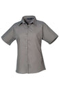 BLOUSE EN POPELINE À MANCHES COURTES POUR FEMME