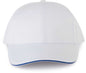 CASQUETTE 6 PANNEAUX CERTIFIÉE OEKOTEX AVEC VISIÈRE SANDWICH