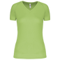 T-SHIRT DE SPORT À MANCHES COURTES ET COL EN V POUR FEMME
